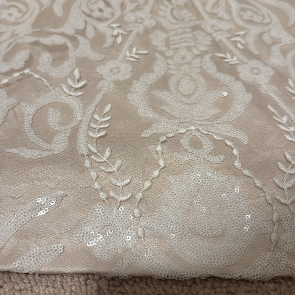 Vince Camuto Cream Ruched Sheath Mini Dress - Picture 9 of 12